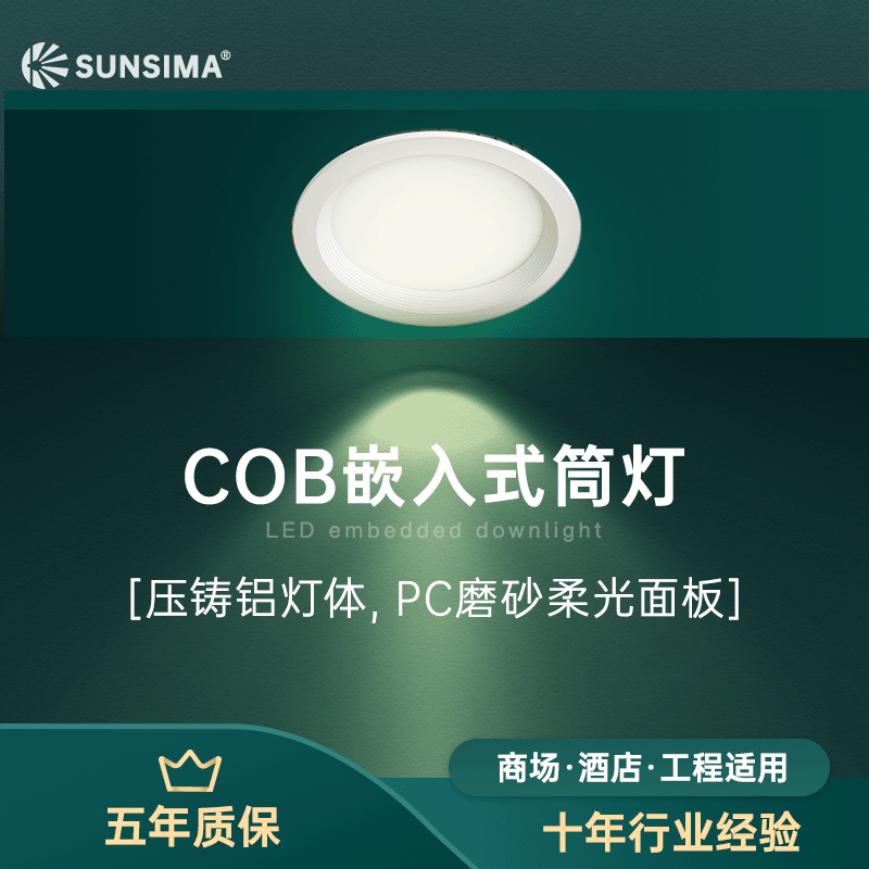 LED Embedded Light 5w7w Engineering Mall Hotel in the Cob Small Lighting Hole