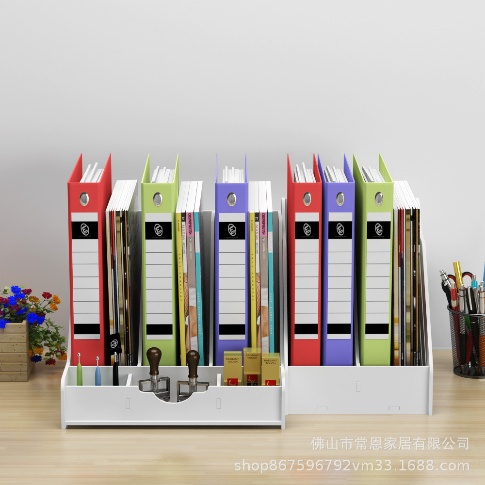 Multi-layer A4-Classed Collection Box for Desktop Office Supplies