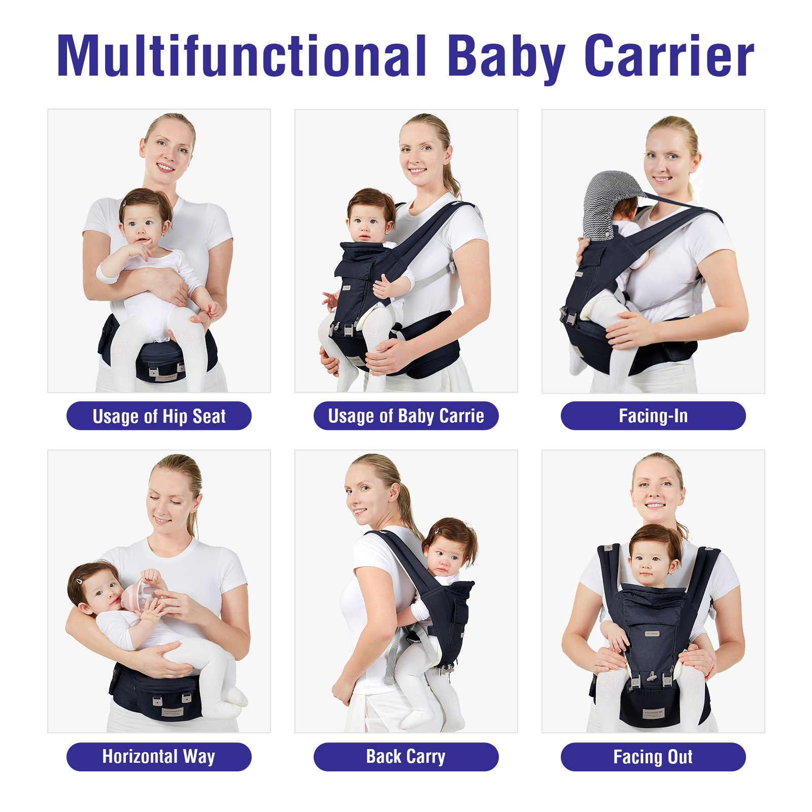 廠家直銷多功能嬰兒揹帶腰凳四季款寶寶腰凳跨境baby carrier