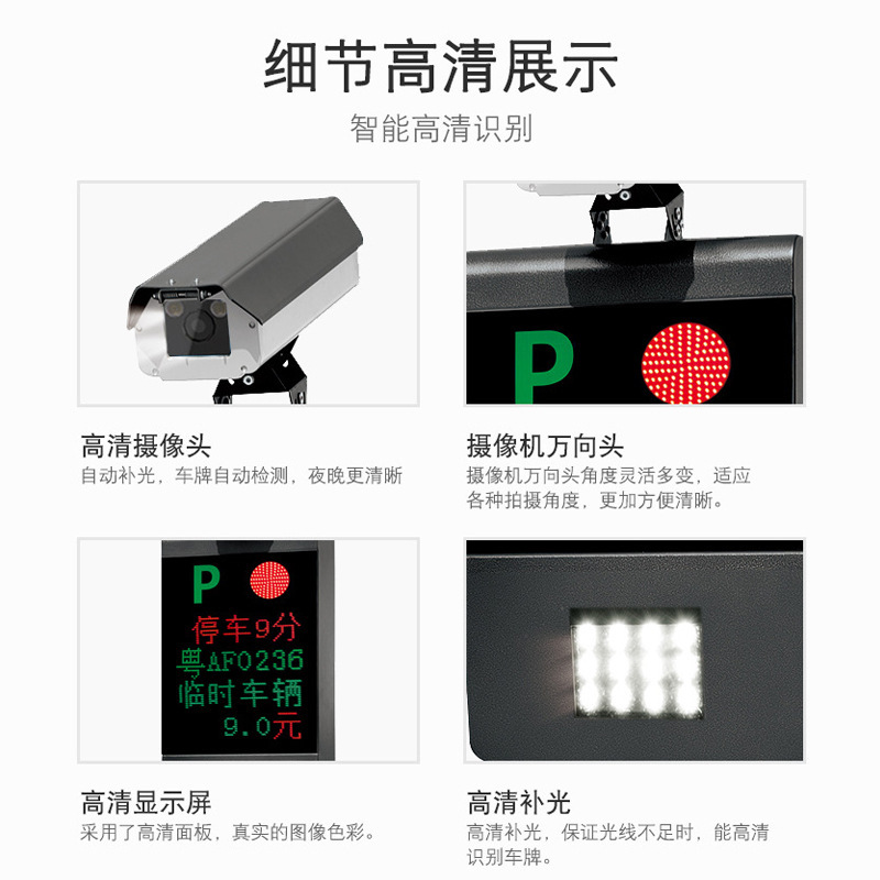 Parking lot license plate recognition unit.