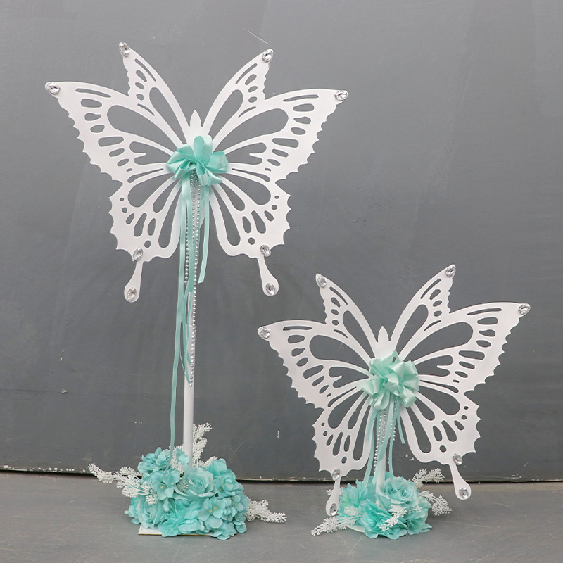 "Summer Queen's Jewellery Shop Window Decoration plaque with an iron butterflies creative display."