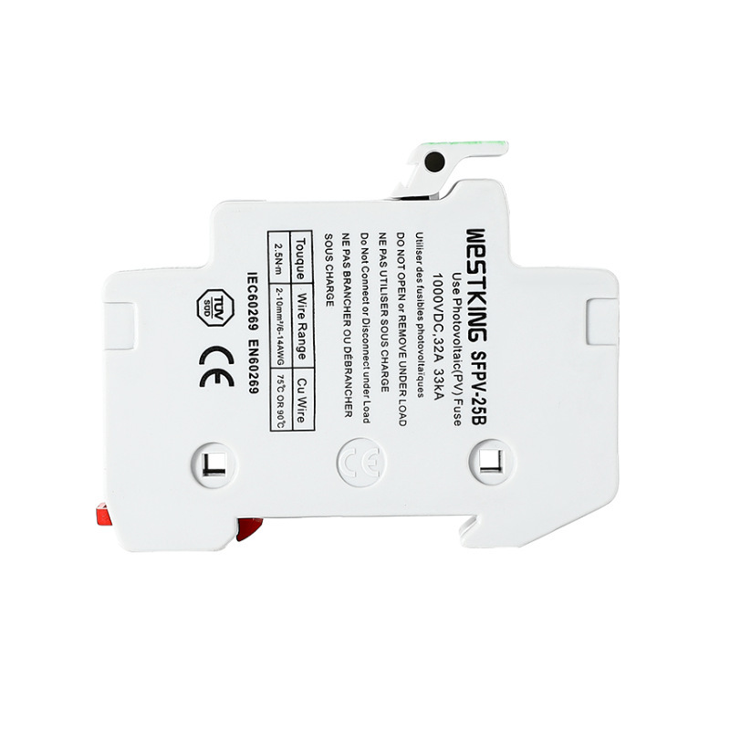 SOlar 1000 VDC PV 10X38mm holder with indicator