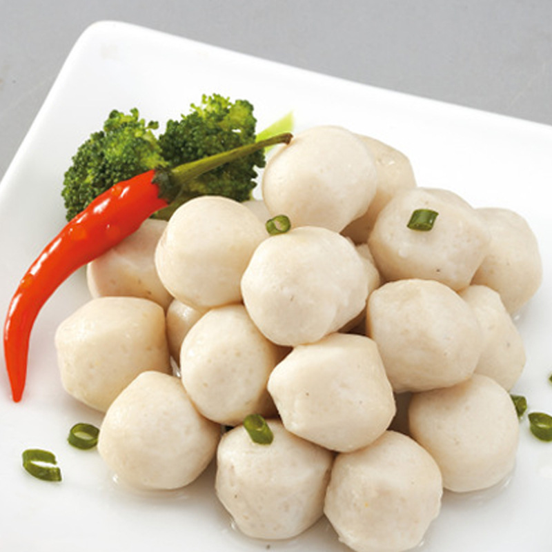 Cá đông lạnh và quả cầu đóng băng đang trong quá trình sản xuất 250 gg thịt cay.