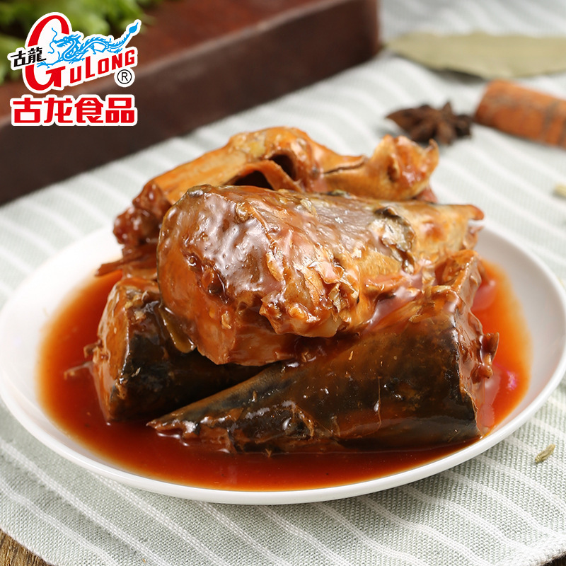 古龍食品 茄汁鯖魚罐頭海鮮下飯拌飯拌麪酸甜即食熟食小菜425g