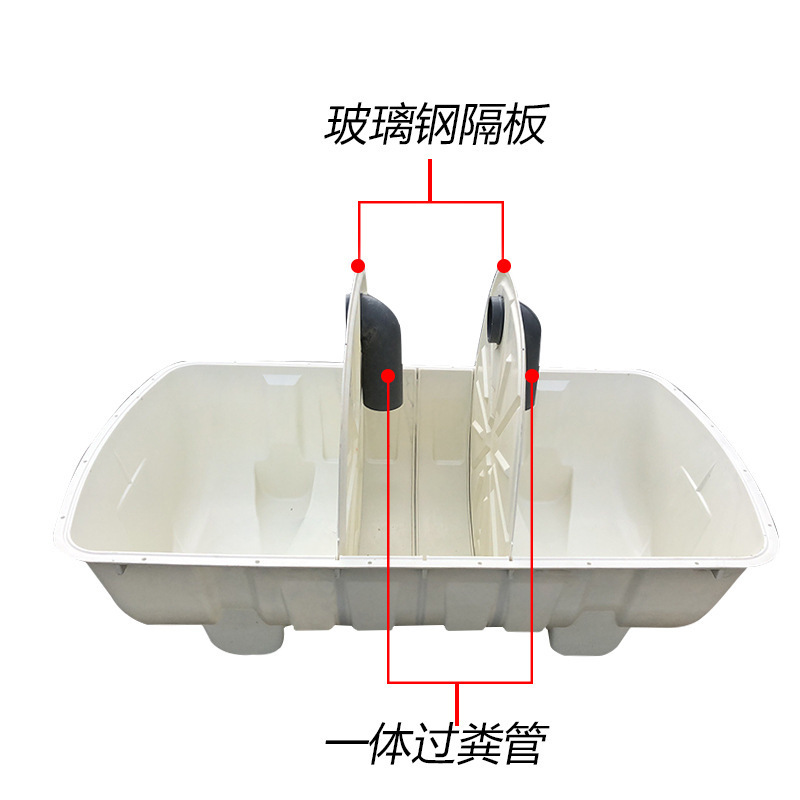 鑫航玻璃钢模压化粪池地埋式农村改厕三格式小型污水处理设备