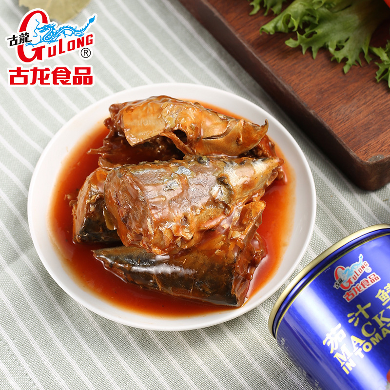 古龍食品 茄汁鯖魚罐頭海鮮下飯拌飯拌麪酸甜即食熟食小菜425g