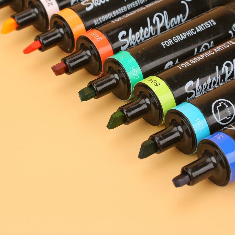 Children paint colored Mark pens, double-headed alcohol-oiled Mark pens, office stationery pen pens, $5.00.