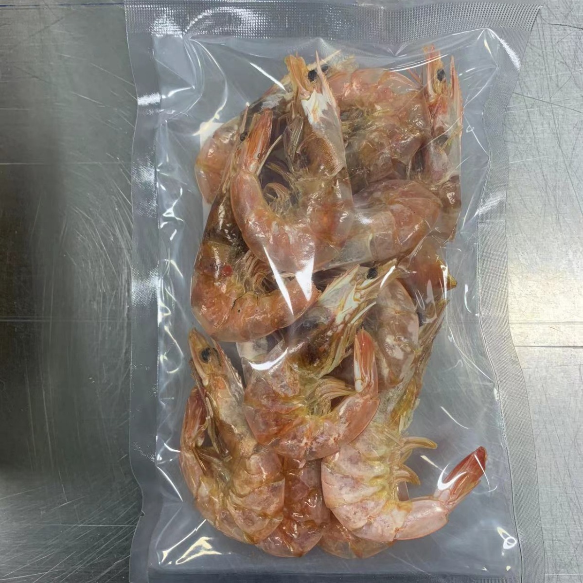 80g의 말린 새우와 준비 새우.
