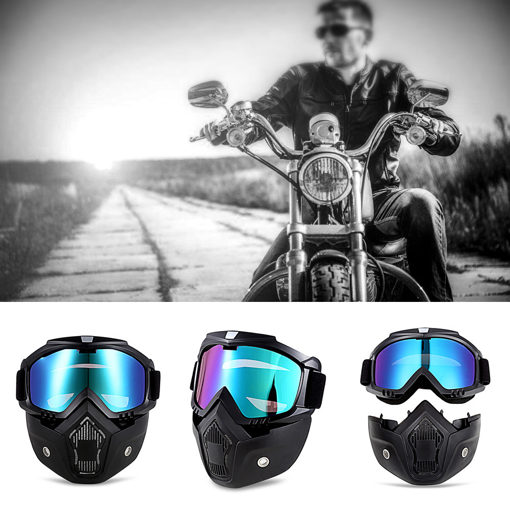 PC Mirror motorcycle helmets travelling across the field with an outdoor Harley protection mirror mask/face mask for wholesale distribution