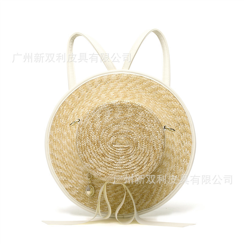 The Japanese butterflies weed hat bag is hand-weaved with two-shouldered sandbags.