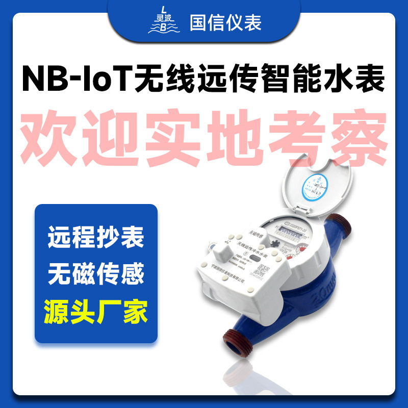 NB-IoT物联网无线智能水表 物业小区远程抄表铁壳无磁传感水表