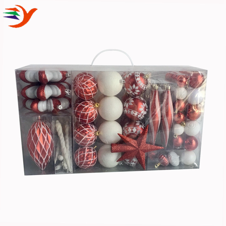 The Amazon bomb, Christmas decorations, 104 PCS, empty dumb plastic ball, Christmas hanger.