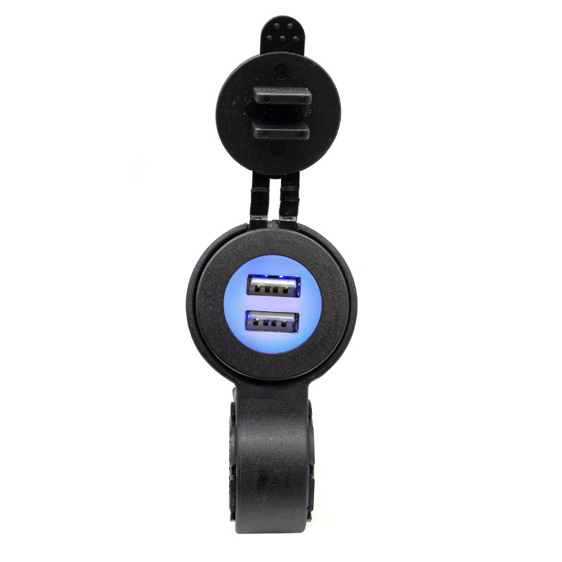 Double USB charger belt plug-in