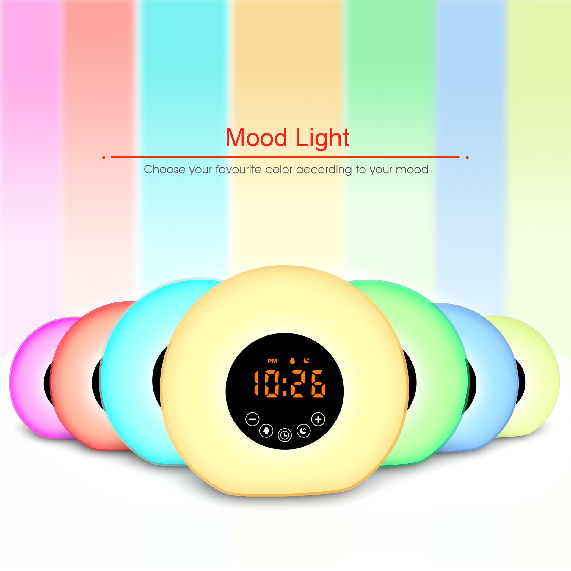 Creative gift simulates a sunrise wake-up light.