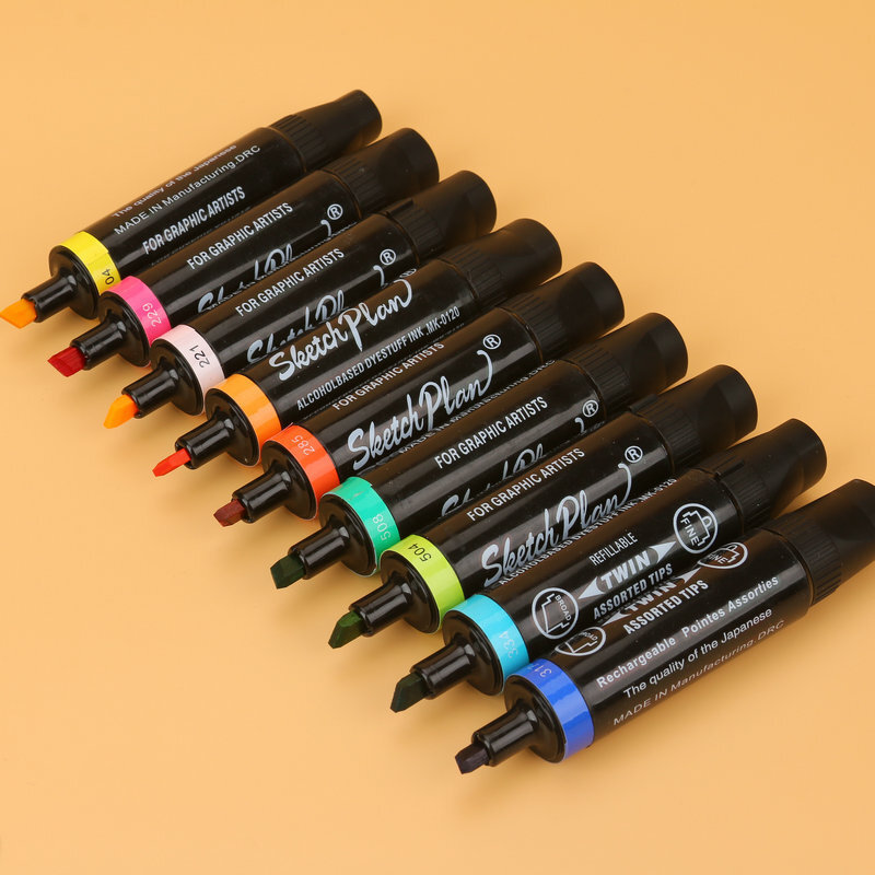 Children paint colored Mark pens, double-headed alcohol-oiled Mark pens, office stationery pen pens, $5.00.