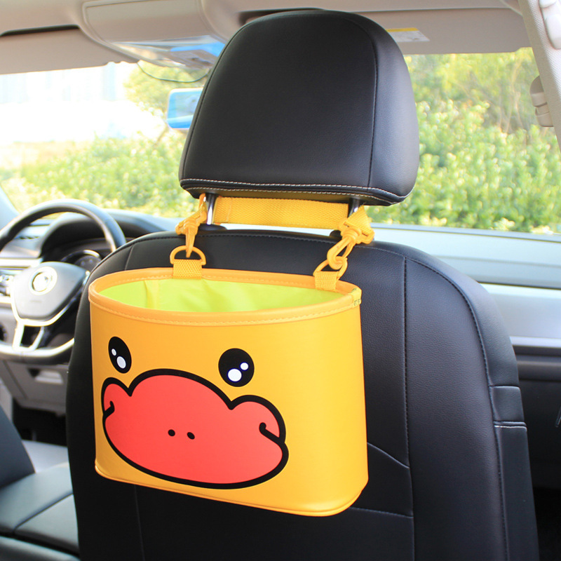 Cartoon multi-purpose seat-backer bag bag to pack car seat-back bag inside the trailer