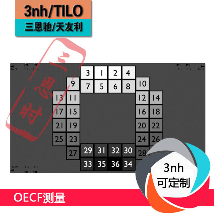 The OECF scale card char chart custom-coded camera test card package mail