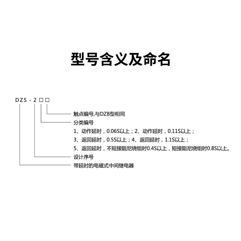 DZS-200系列中间继电器用于电路保护自动控制耐电集团厂家直营