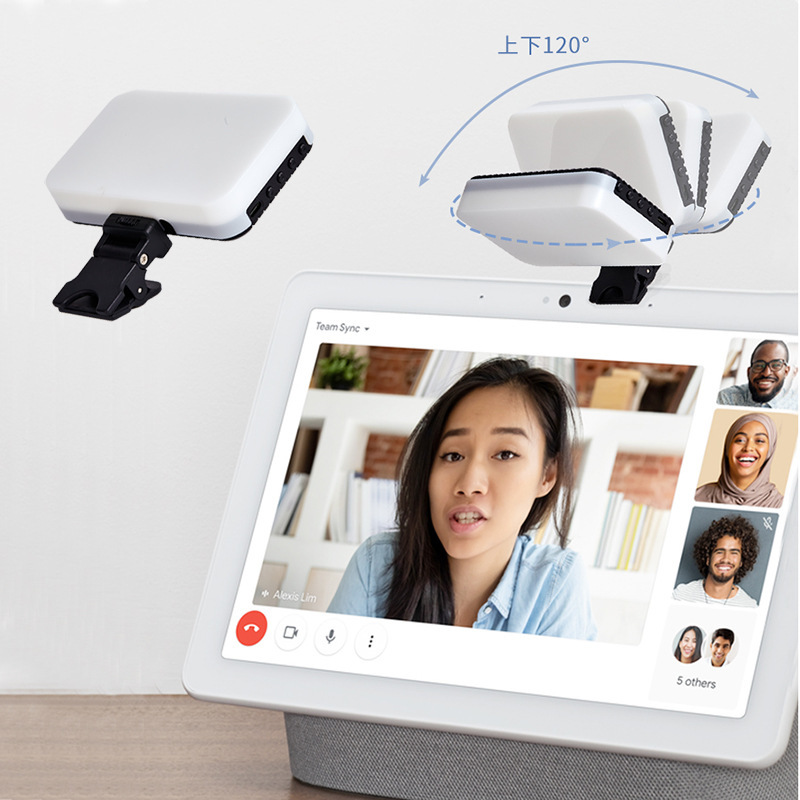 An online video conference teaching live Vlog camera light for the tablet Pad computer patching light