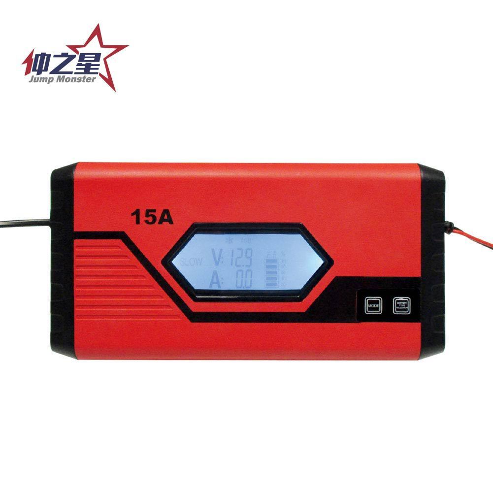 Jump monster 15A auto-rehabilitating smart battery chargers