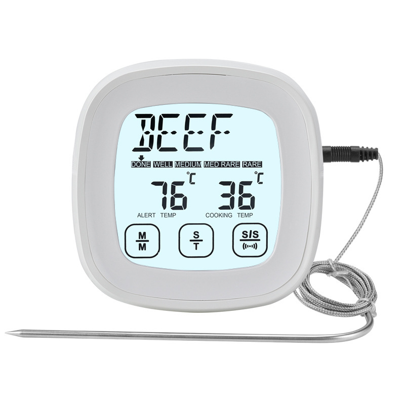 Kitchen food thermometers, barbecue food thermometers, stainless steel probes.