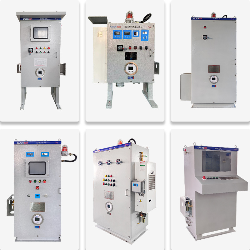 Blast-proof control cabinets with air-conditioning and blast-proof-dispersible-thermal-frequency-release cabinets