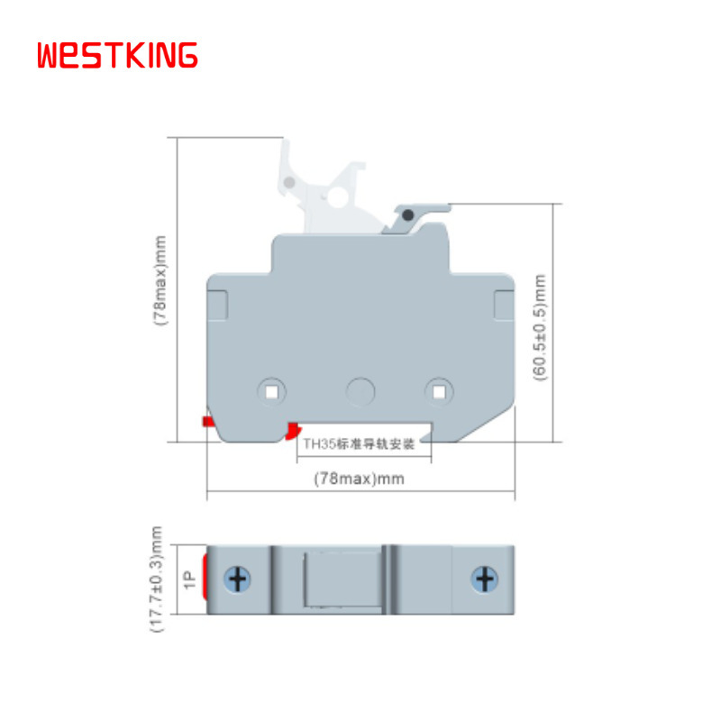 西霸太阳能光伏汇流箱低压熔断器底座带灯保险丝座RT18-32 DCFUSE