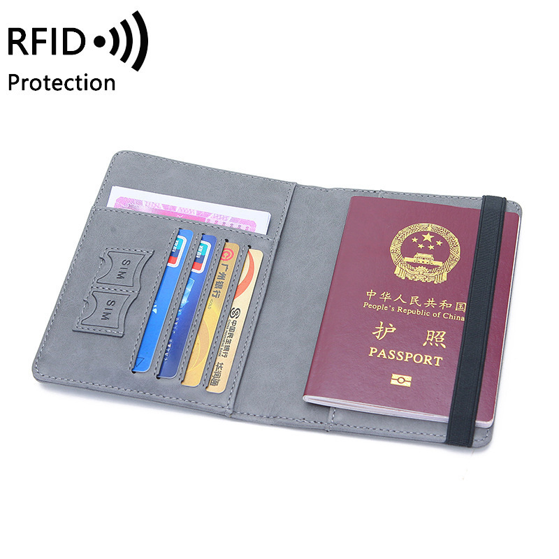 Thứ tự hộp hộ chiếu RFID đa mục đích và tài liệu hỗ trợ bằng hộ chiếu ví