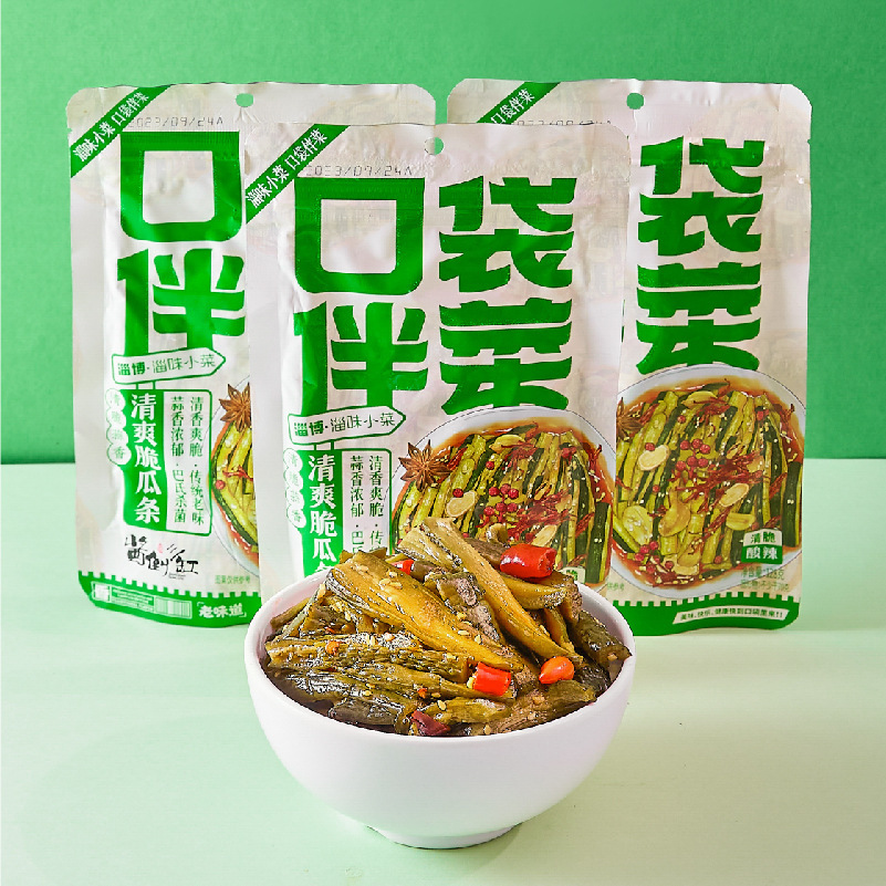 공장 공급 신선한 절임, 마늘 및 절임 및 절임의 128 g.
