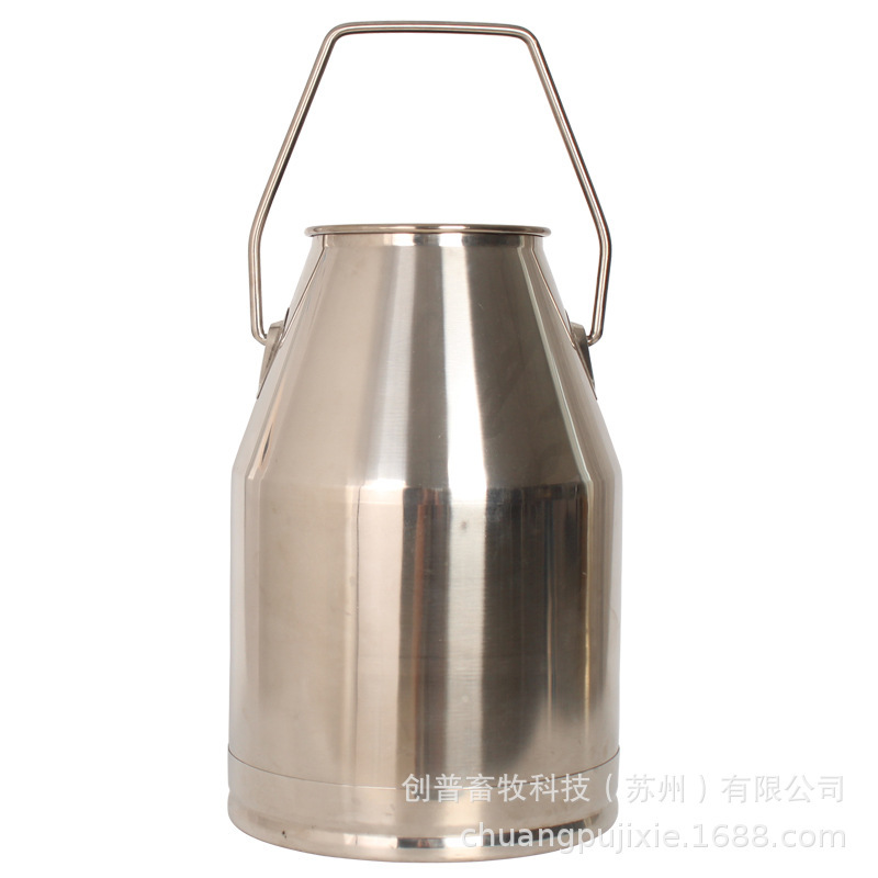 Transparent milk drums with stainless steel milking equipment 25L32L