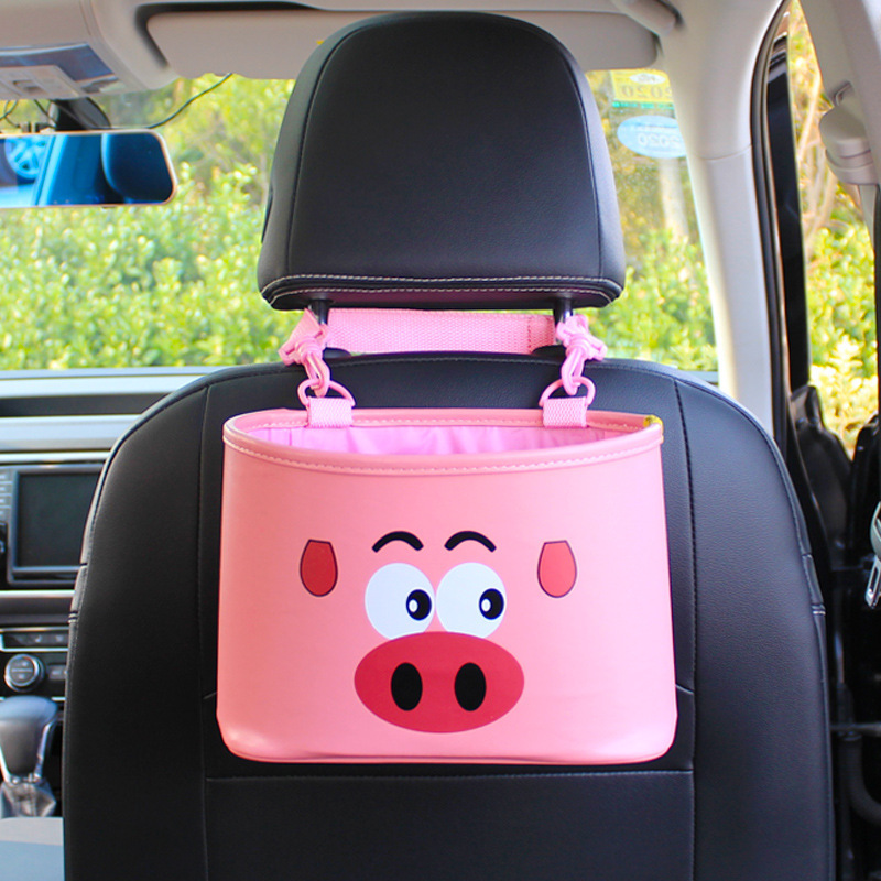 Cartoon multi-purpose seat-backer bag bag to pack car seat-back bag inside the trailer