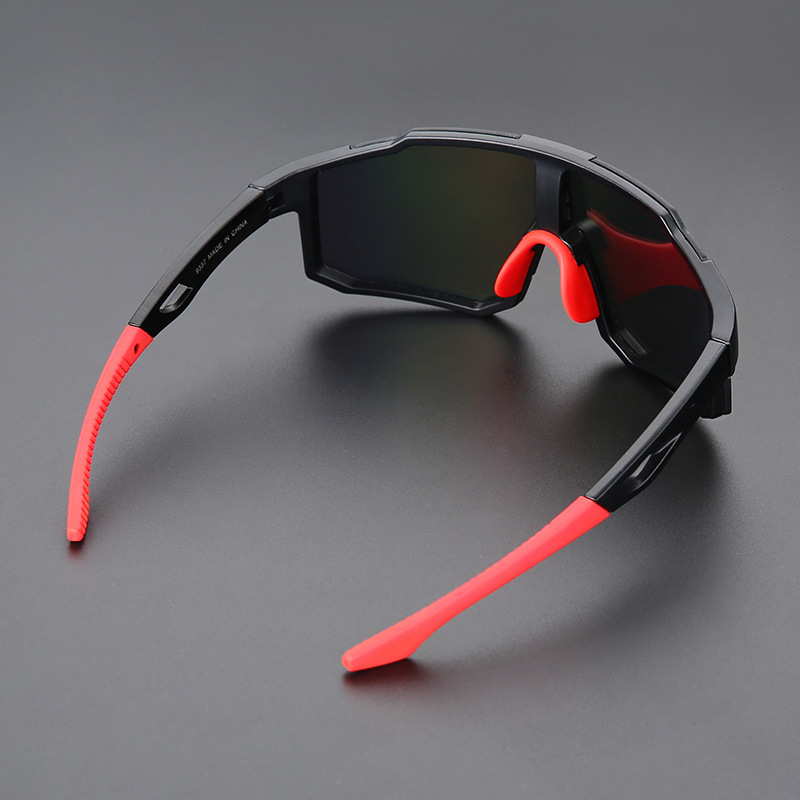 2024 new colored sunglasses in outdoor motion mirrors riding in large frames for male and female windshield glasses/9337