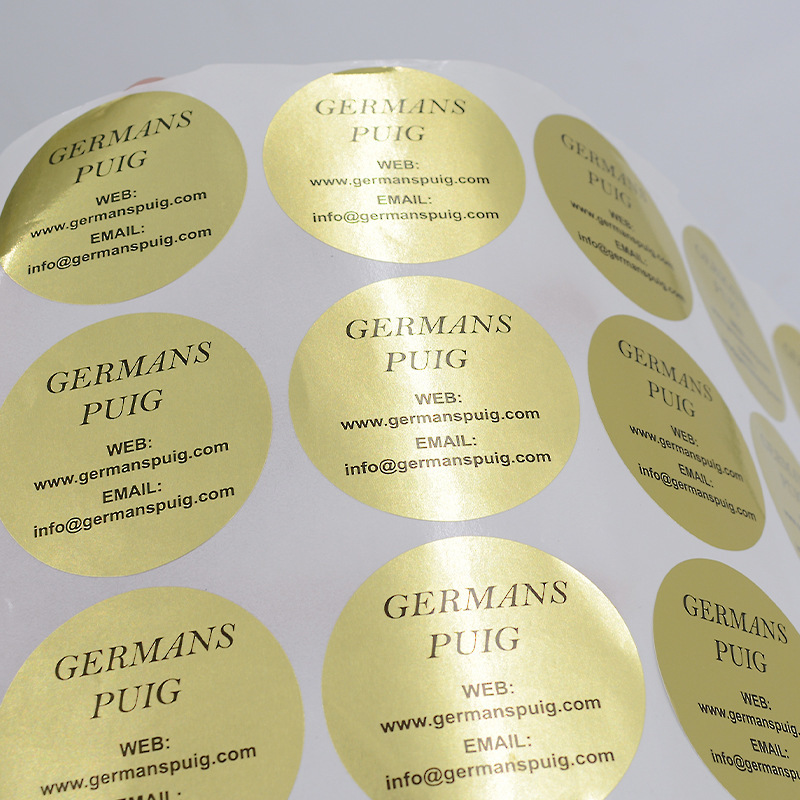 Scratch drums, waterproof, non-dry tape stickers customised for copper paper transparency pvc printing plant logo seal