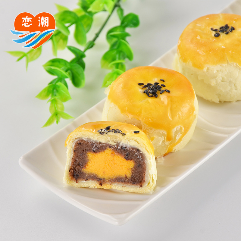 Nhà máy bán trứng vịt, bánh Soufflés, trứng vịt muối, bánh mặt trăng, quà giữa năm, một bao.