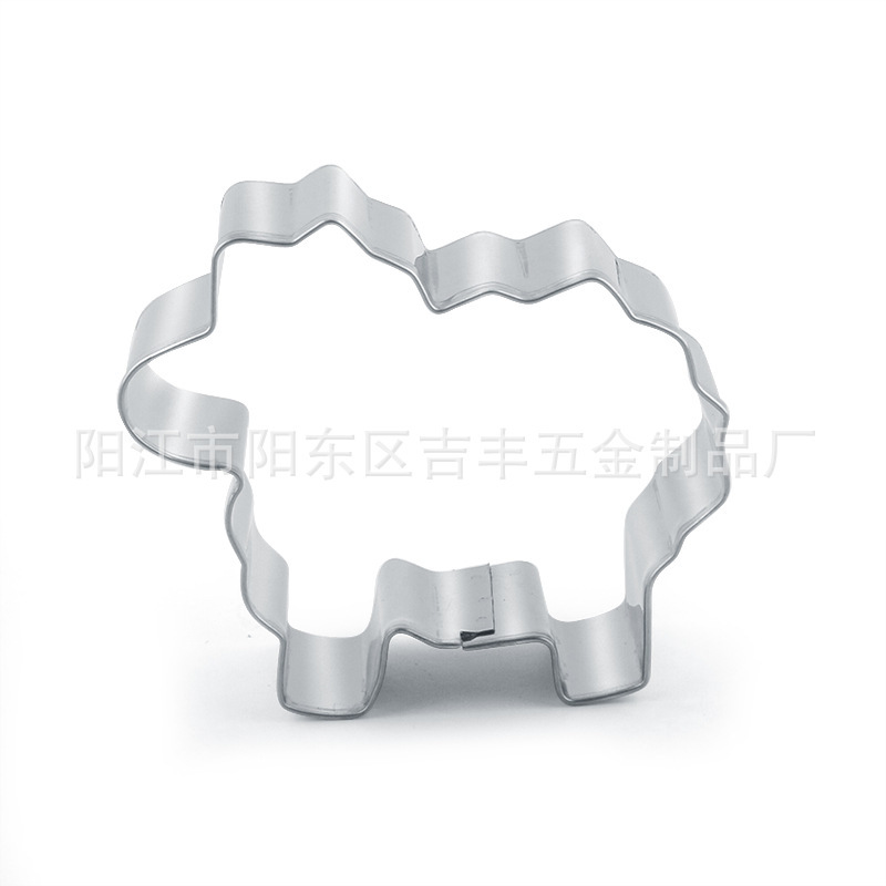 厂家直销 外贸原单不锈钢小绵羊饼干模 水果切 蛋糕模型 DIY饼干