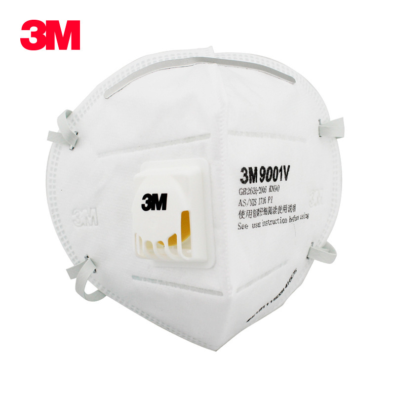 3M9001V protection mask KN90 Collapse air-repeated valves mistproofing PM2.5 dust 9001v