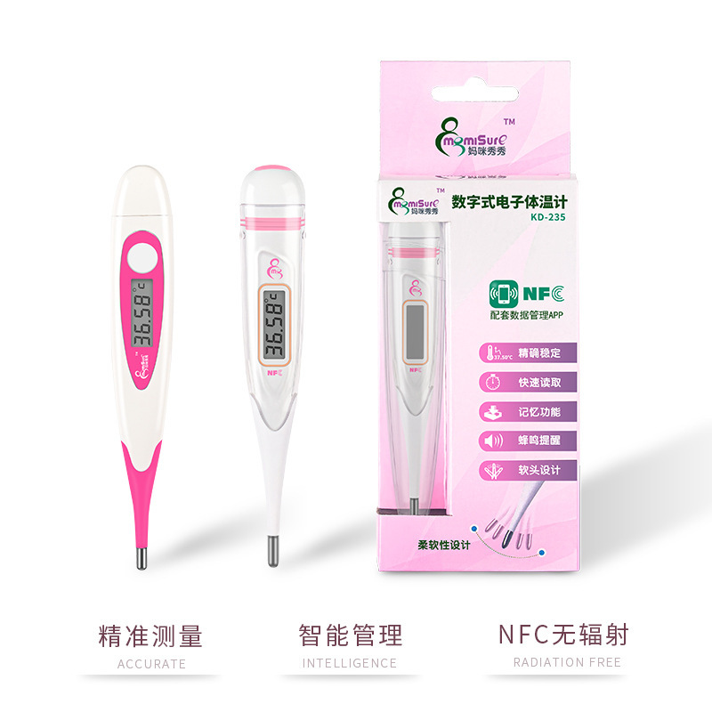 Female ovulation basic electrostatic thermometer accuracy measured 2 decimal places