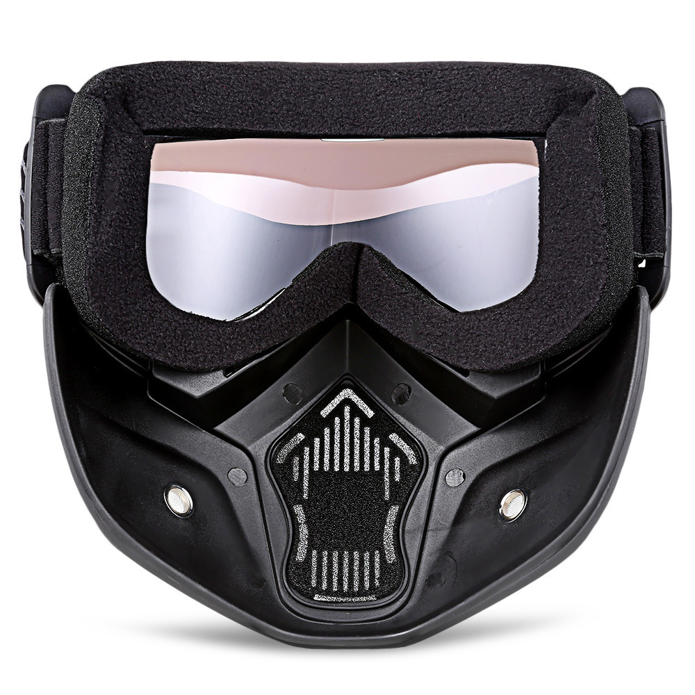 PC Mirror motorcycle helmets travelling across the field with an outdoor Harley protection mirror mask/face mask for wholesale distribution