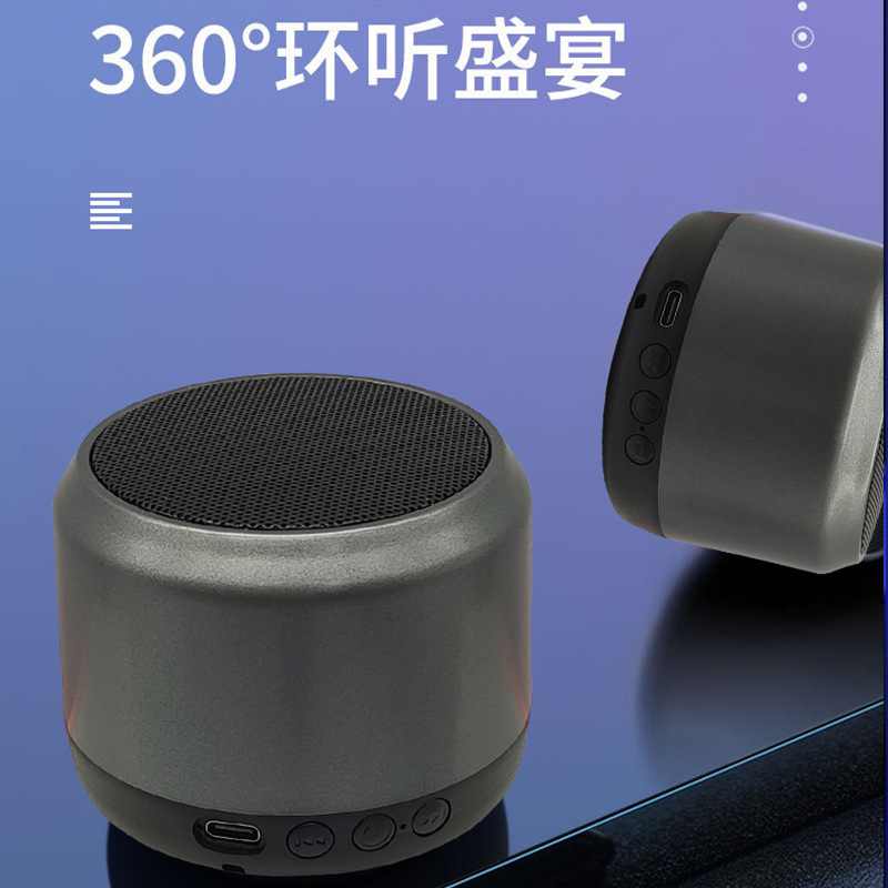 Hộp màu xanh răng xanh nhỏ có thể di chuyển được nạp điện thoại nhỏ và mạnh mẽ âm thanh cho quà mô hình riêng