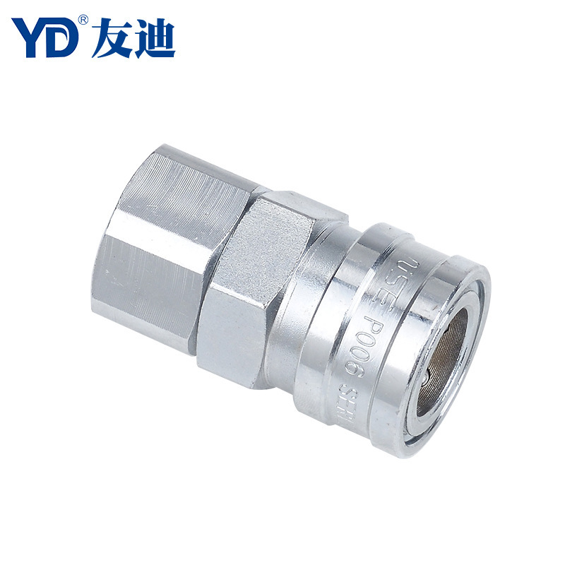 P006 Large flow gas, carbon steel plating chromium ISO7241-A fast connection