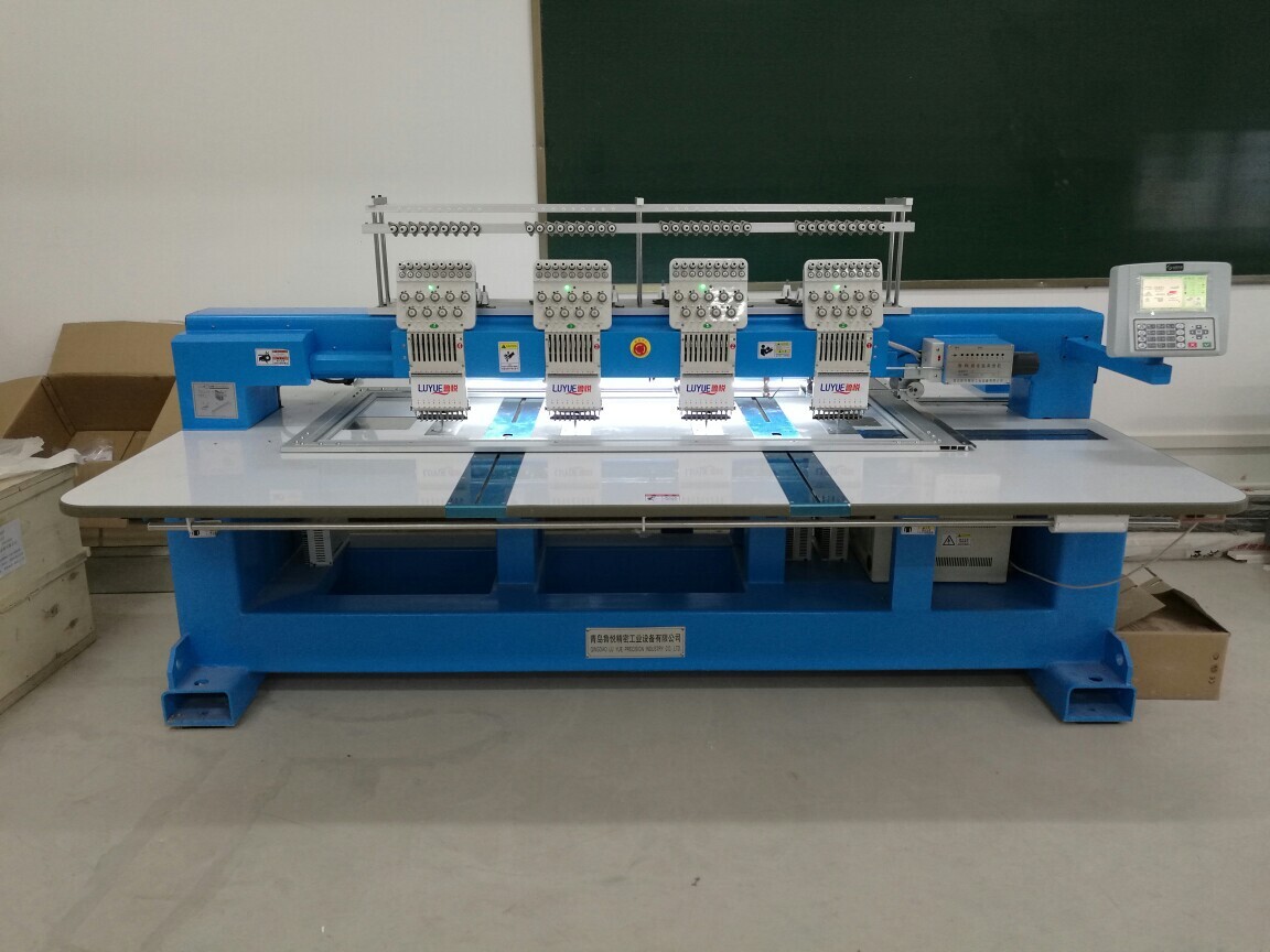 Four fully automated computer embroidery machines, new money moving into a high-speed 900-kilogram worksuit embroidery machine