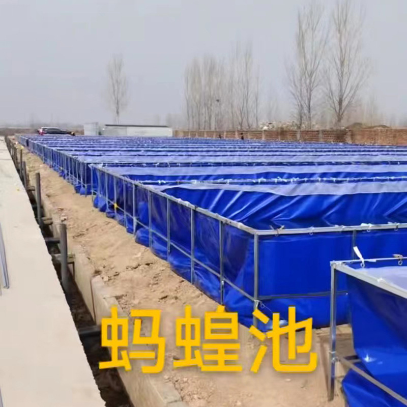 Outdoor round tarpaulin cistern cisterns with a large capacity of aquaculture equipment pvc stubs to prevent scratching