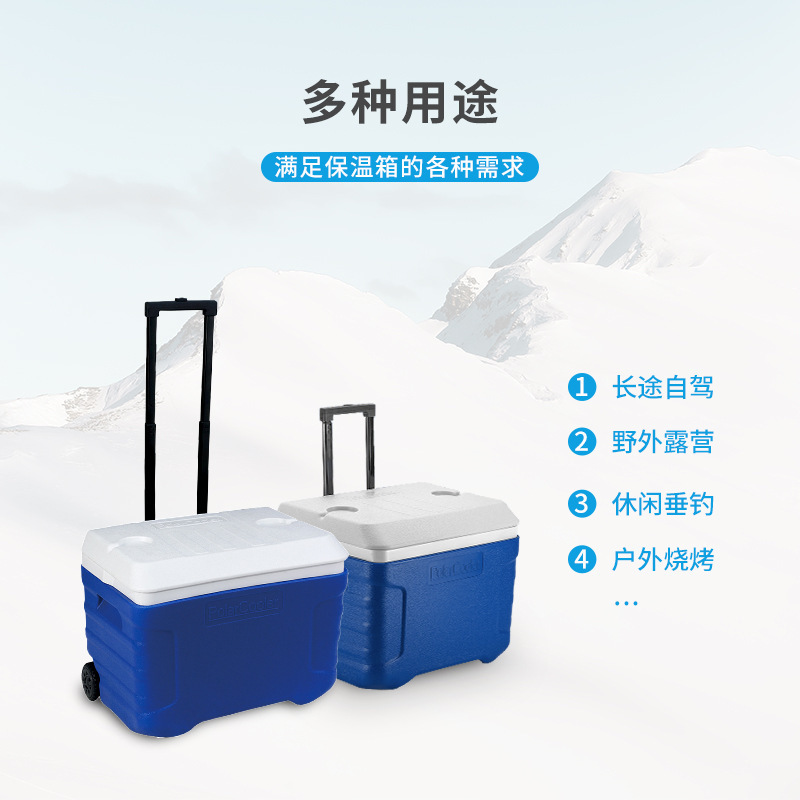 Thị trường thương mại lớn có lồng ấp với thức ăn tươi và xe tải trái cây trong tủ lạnh