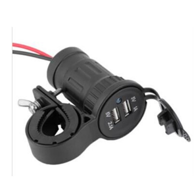 Motorcycle charger, double USB 12V24V charger.