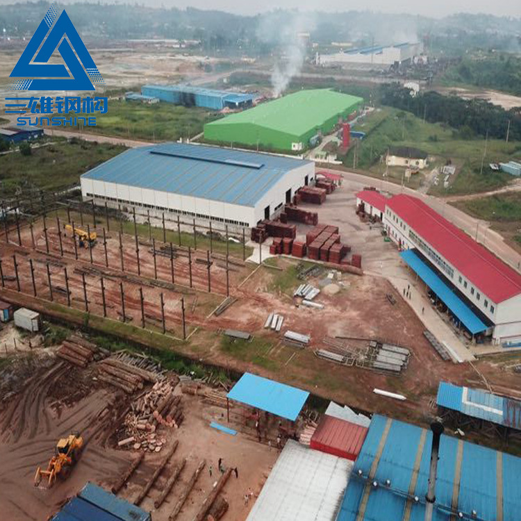 Project for the installation of steel structures in the outdoor construction works for processing steel structures