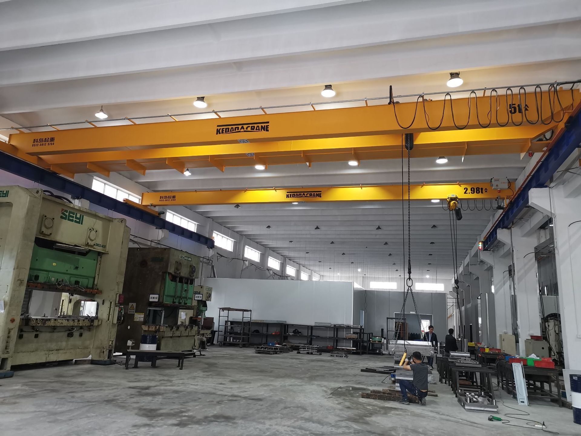 A 5T twin beam, a smart Euro, a double beam electric European crane.