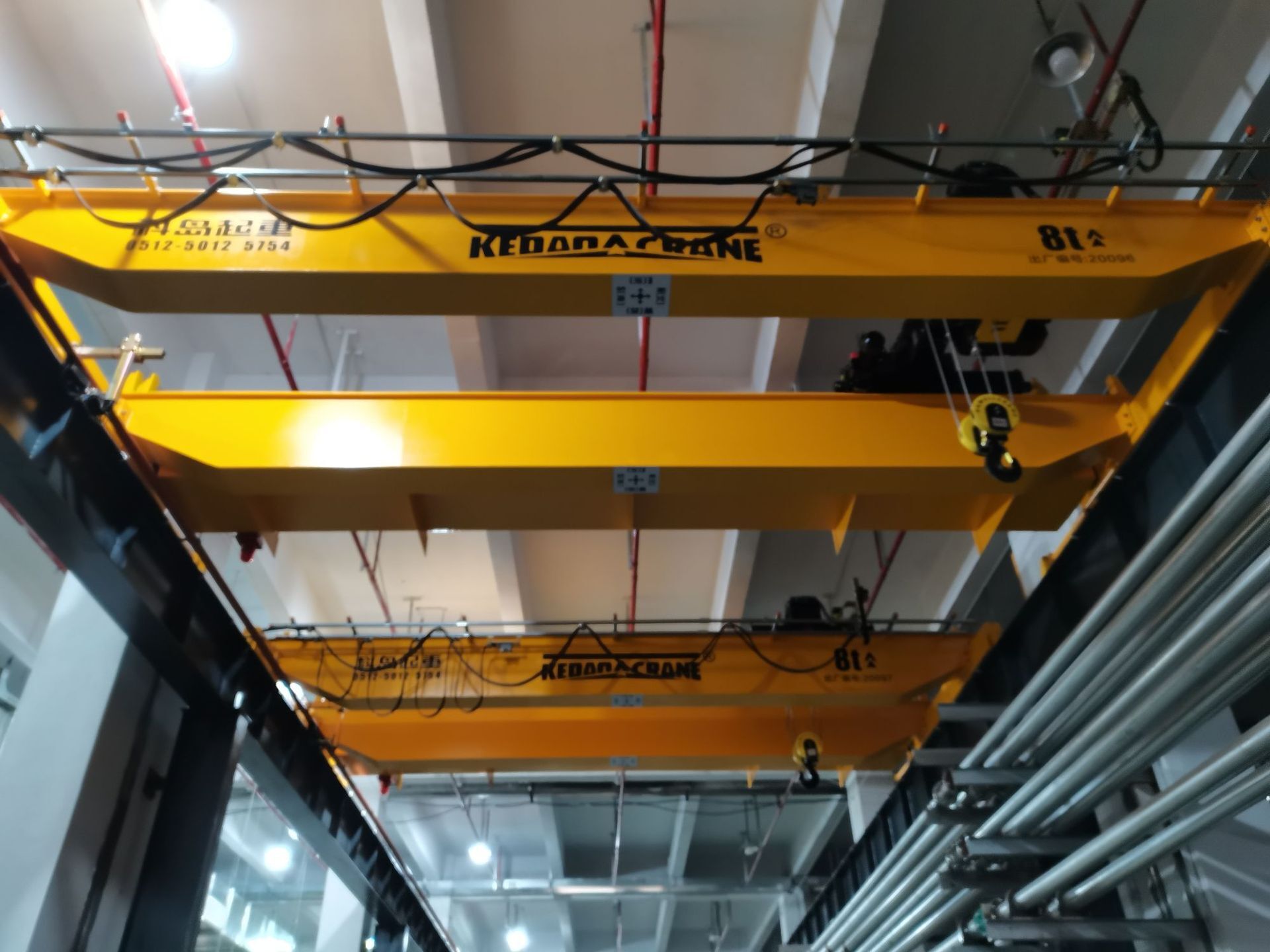 European double-barrel crane, electric crane, 5 tons of double-barrel crane, plant workshop crane.