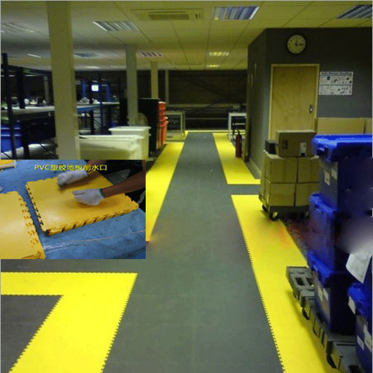 PVC plastic floors, dustless workshop workshop, smooth and fireproof floors in the gym garage