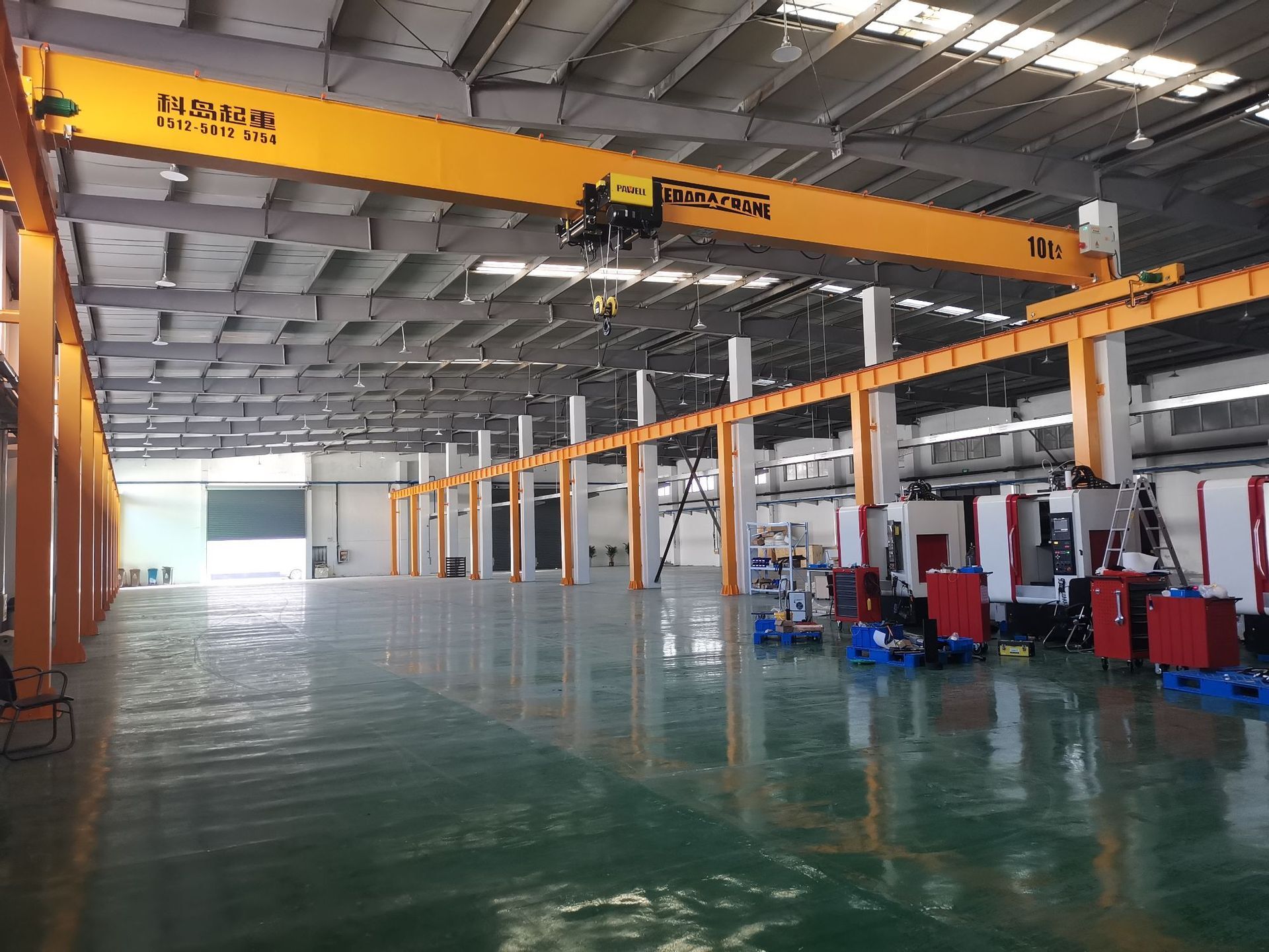 European double-barrel crane, electric crane, 5 tons of double-barrel crane, plant workshop crane.