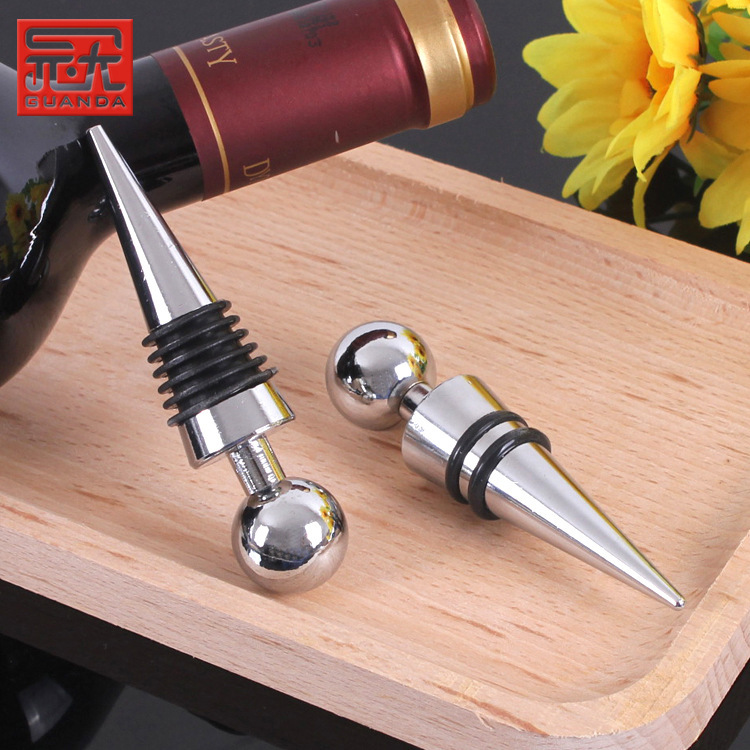 Cross-border distribution of metallic red wine, round-head steel, zinc aluminum alloy, red wine, bottled wine